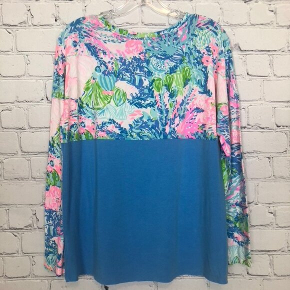 Lilly Pulitzer Finn Top Size S Fished My Wish - Picture 3 of 6